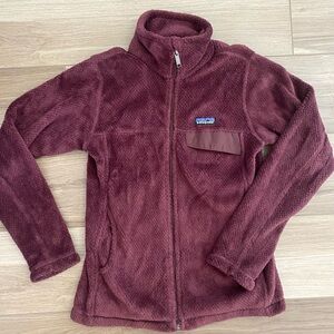 Patagonia Burgundy Fleece Jacket